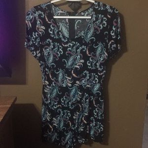 Paisley floral romper